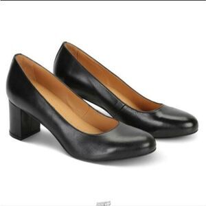 Naturalizer Womens Whitney Leather Round Toe Pumps